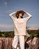 szale damskie Silk and mohair wrap wine 4