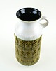 wazony Wazon ceramiczny West Germany z reliefowym pasem dekoracyjnym, lata 70. 3