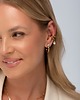bransoletki - inne Złota podwójna nausznica z cyrkonią w kształcie kropli Paraiso Nuvella 4