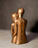 figurki i rzeźby Rzeźba z gipsu, Zakochani, miodowe złoto, wys. 11,8 cm 2