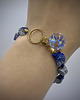 bransoletki z kamieni naturalnych Bransoletka lapis lazuli & niezapominajki 2