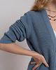 kardigany damskie Bawełniany kardigan, VINTAGE BLUE 6