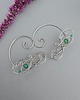 nausznice Nausznice  zielony agat wire wrapping zausznice 3