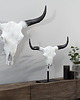 Ozdoby na ścianę Poroże rogi Matador białe aluminium 70cm 2