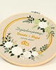 Ślub - inne Podziękowania ślubne, haft w tamborku 23 cm 2