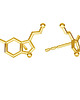 kolczyki srebrne Kolczyki SEROTONINA- srebro,złoto,różowe złoto 1