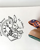 stemple BIAŁY KRÓLIK -  pieczątka Ex Libris 1