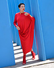 sukienki midi damskie New Dress woda Asymetryczna 3