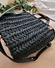 torebki do ręki Czarna torebka plecione Handmade - elegancka torebka damska do pracy 2