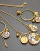 kolczyki pozłacane Kolczyki pozłacane Alloys Collection - Boho /łapacze snów/ 2