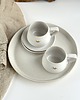 filiżanki Zestaw dla dwojga - Taca + filiżanki ceramiczne białe - Piegi z sercem 2