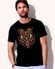 t-shirty męskie Koszulka  czarna z nadrukiem Fox head 1