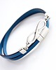 bransoletki skórzane Infinity bransoletka czarna skórzana damska 5mm 8