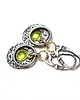 kolczyki srebrne Kolczyki srebrne Peridot ring 2
