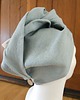 apaszki Lniany turban kąpielowy szary błękit 2