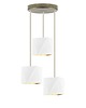 lampy wiszące Kaskasowa lampa wisząca z 3 punktami światła MAJORKA GOLD 3