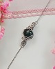 bransoletki z kamieni naturalnych Bransoletka Agat Zielony stal chirurgiczna handmade wirewrapping 2