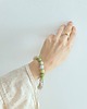 bransoletki z kamieni naturalnych Bransoletka SPRING  jadeit, zieleń, lila, róż, duże kulki 8