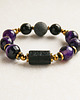 bransoletki z kamieni naturalnych UNIKATOWA ochronna bransoleta : agat fioletowy 1