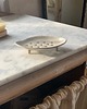 mydelniczki Handmade Ceramiczna Mydelniczka Podłużna z Odpływem Biała Perłowa 2