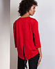 bluzki - inne Luźna bluzka-frak, BLU140 czerwony 1