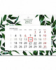 kalendarze i plannery Kalendarz Ścienny Pojedynczy 2027 Green Lush A4 1