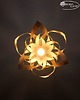 lampy wiszące Drewniana lampa wisząca PEONIO 3
