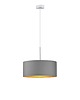 lampy wiszące Czarny żyrandol do sypialni w stylu glamour SINTRA GOLD z kloszem 40 cm 4