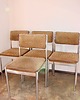 krzesła Zestaw 4 krzeseł lata 70  3