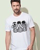 t-shirty męskie Koszulka  z nadrukiem Symbol 3 mądre małpy 1