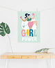 plakaty Girl Power - plakat mięta 3