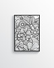 plakaty Plakat - Florale bw 1