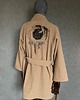 płaszcze damskie Kimono płaszcz wełna alpaka patchworkowe oko. 5