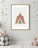 obrazy i plakaty do pokoju dziecięcego Plakat do pokoju dziecka Cyrk ilustracja pastelowa 3