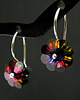 kolczyki swarovski Kolczyki - Kryształy Swarovski- Volcano Flower 1
