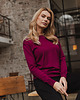 swetry damskie  SWETER Z BAMBUSA FLORENCE burgund 3