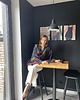 szlafroki damskie Szlafrok narzutka kimono krótkie w eleganckie pasy 6