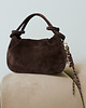 torebki do ręki Classy Nubuk Dark Brown 3