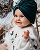 czapki dziecięce Turban welurowy MORIA dla dziewczynki na jesień i zimę czarny 3