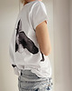 t-shirt damskie Kawki akwarele fullprint Biały Oversize 1