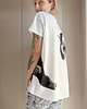 t-shirt damskie Kawki akwarele fullprint Biały Oversize 5