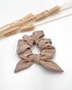gumki do włosów Scrunchie/frotka Beż bow 1