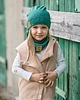 bluzy dla dziewczynki Kamizelka dziecięca - beż 3
