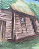 grafiki i ilustracje Akwarela Chata Wiejska Drewniana Skansen Polska Architektura Ludowa 30x42 3