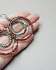 kolczyki wire wrapping Wianki  circle /chocolate/ - kolczyki 5