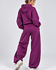 komplety damskie Dres Hoodie + Baggy 2W1 PLUM 3