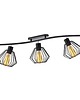 plafony Lampa wisząca 3-punktowa z regulacją kąta padania światła RYGA LOFT 2
