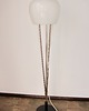 lampy podłogowe Lampa podłogowa A. Gałęcki, Polska, lata 70., metal i szkło, vintage 3