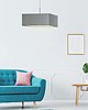 lampy wiszące Żyrandol wiszący do salonu z abażurem w kształcie kwadratu 40x40 cm BOGOTA 4