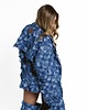 marynarki damskie Marynarka z obniżoną talią patchwork denim 6